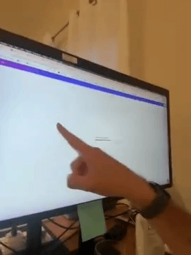 Step #1: Point at the screen.